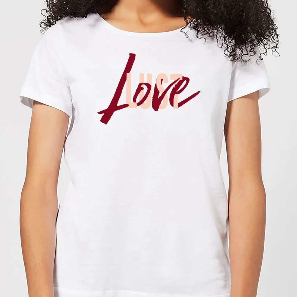 Love & Lust Dames T-shirt - Wit - S - Wit Afbeelding 1