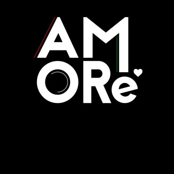 Amore Dames T-shirt - Zwart