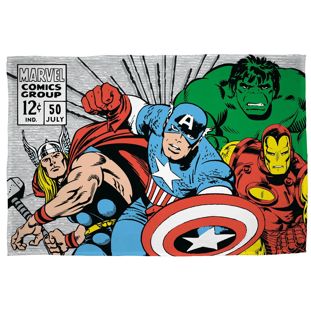 Marvel Comics Retro Polar Fleece Blanket Afbeelding 1