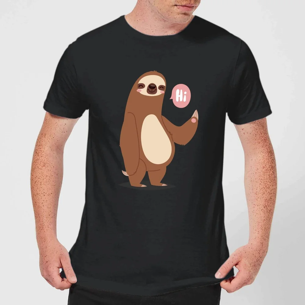 Sloth Hi T-shirt - Zwart - S - Zwart Afbeelding 1