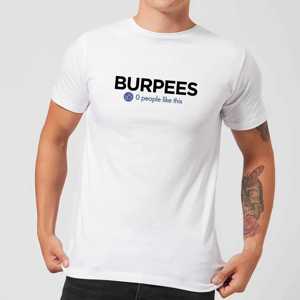 No One Likes Burpees T-shirt - Wit - S - Wit Afbeelding 1