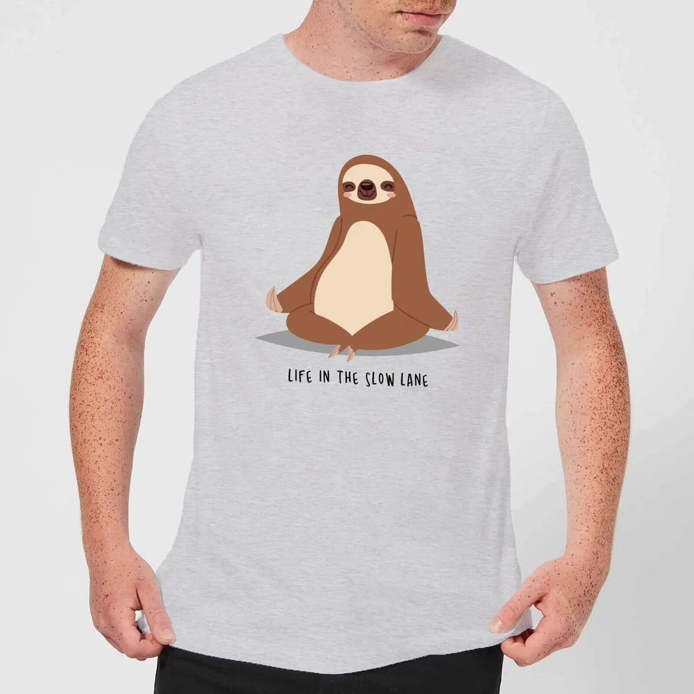 Life In The Slow Lane T-shirt - Grijs - S - Grijs Afbeelding 1