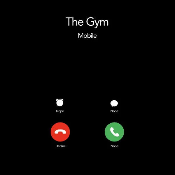 Gym Calling Dames T-shirt - Zwart