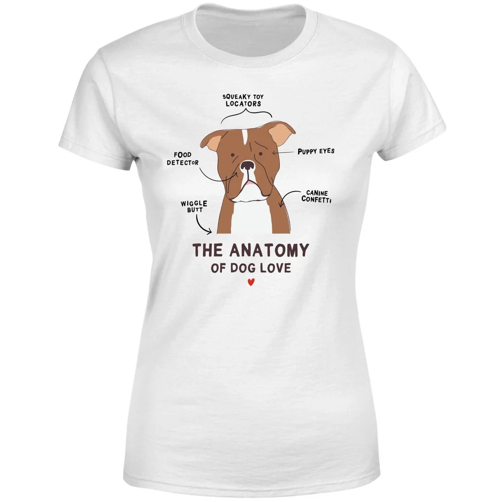 The Anatomy Of Dog Love Dames T-shirt - Wit - S - Wit Afbeelding 1