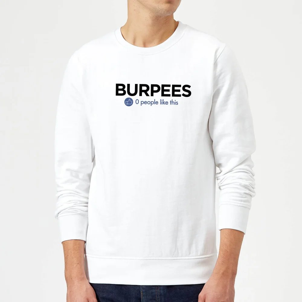 No One Likes Burpees Trui - Wit - S - Wit Afbeelding 1