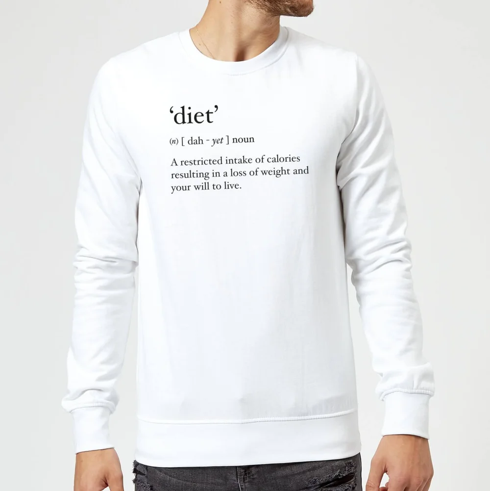 Dictionary Diet Trui - Wit - S - Wit Afbeelding 1