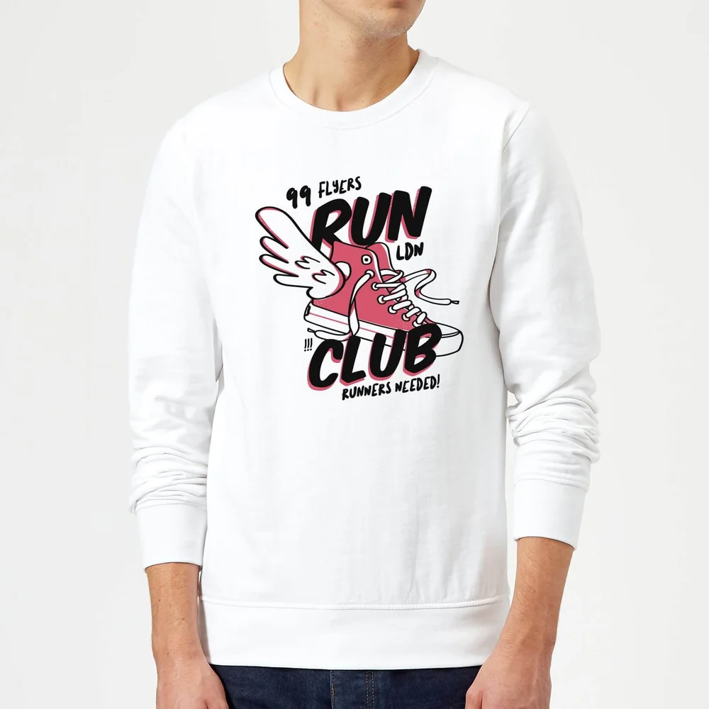 Run Club 99 Trui - Wit - S - Wit Afbeelding 1
