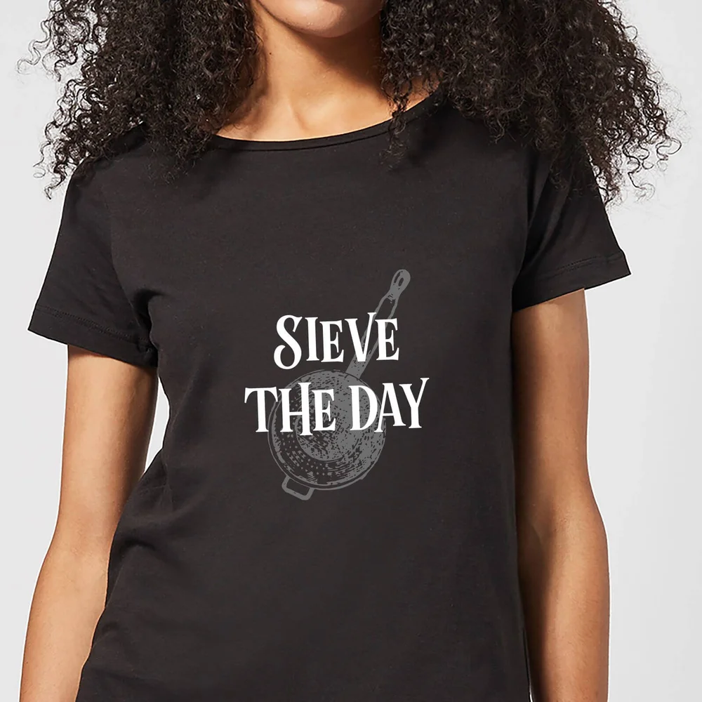 Sieve The Day Dames T-shirt - Zwart - 3XL Afbeelding 1