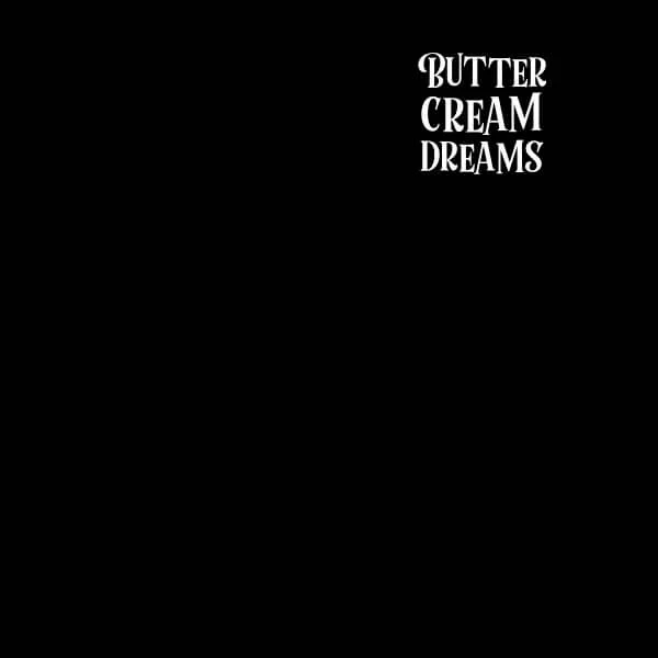 Buttercream Dreams Dames T-shirt - Zwart
