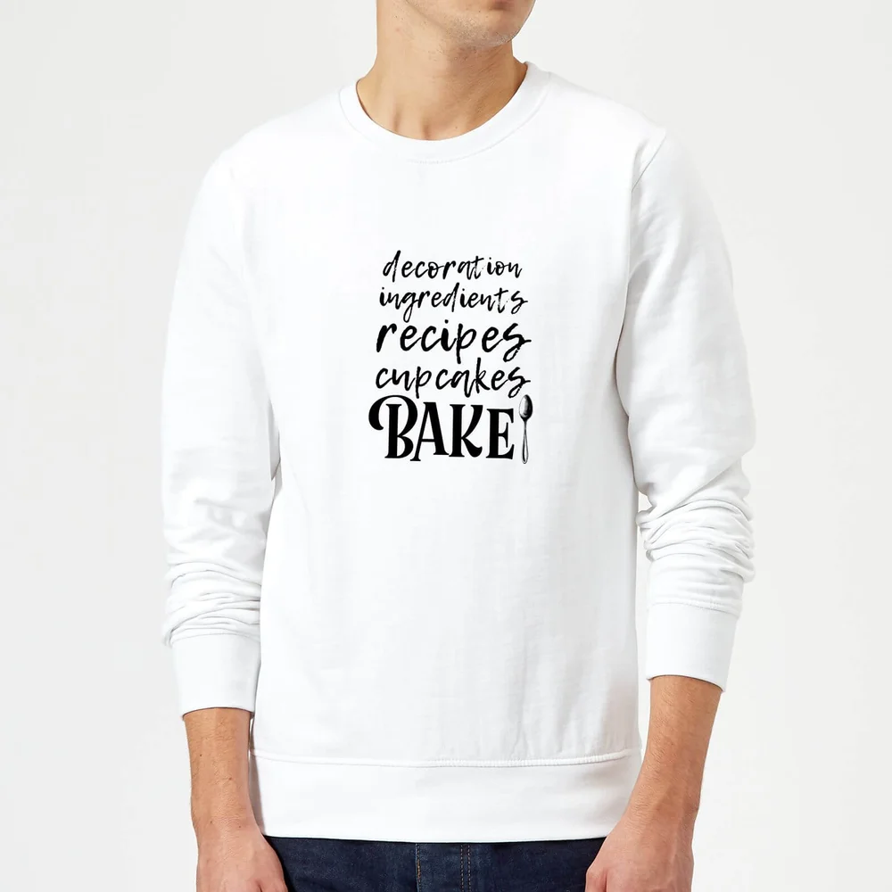 Baking Words Trui - Wit - S - Wit Afbeelding 1