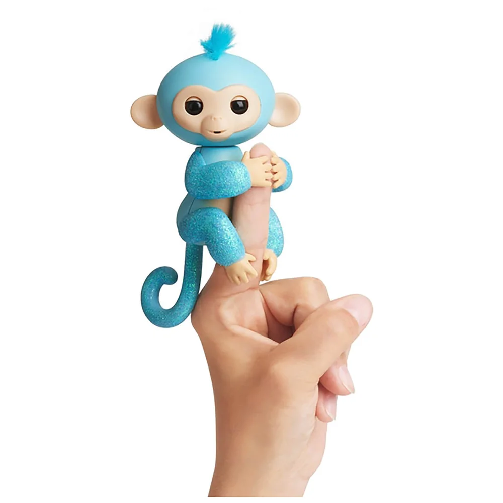 Fingerlings Baby Monkey - Glitter - Amelia (Turquoise) Afbeelding 1