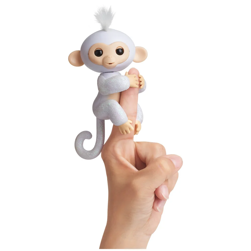 Fingerlings Baby Monkey - Glitter - Sugar (White) Afbeelding 1