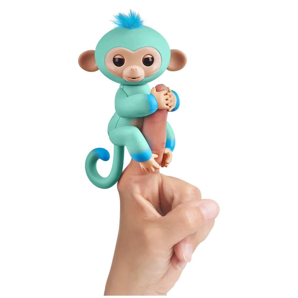 Fingerlings Baby Monkey - Two Tone - Eddie (Light Blue and Blue) Afbeelding 1