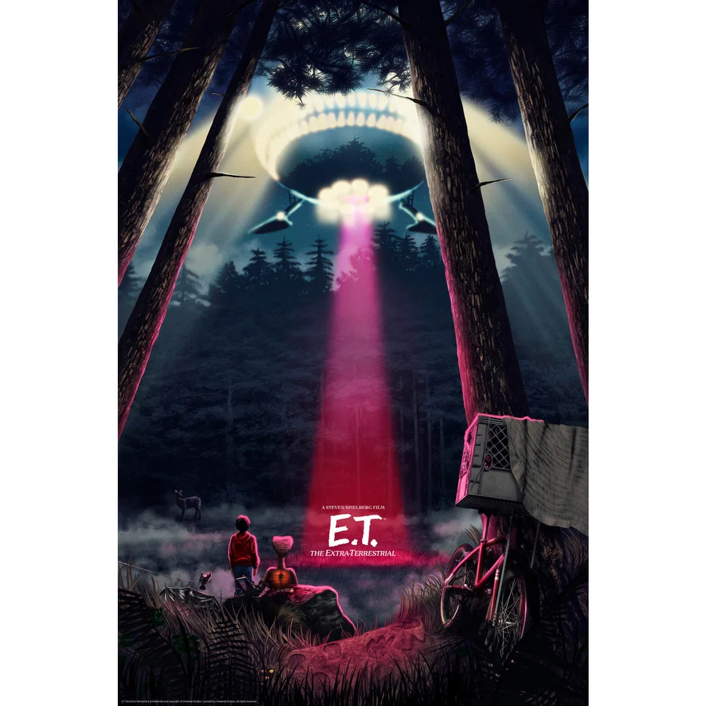 E.T. door Sam Gilbey Limited Edition Fine Art Giclée - Zavvi Exclusive Timed Edition Afbeelding 1