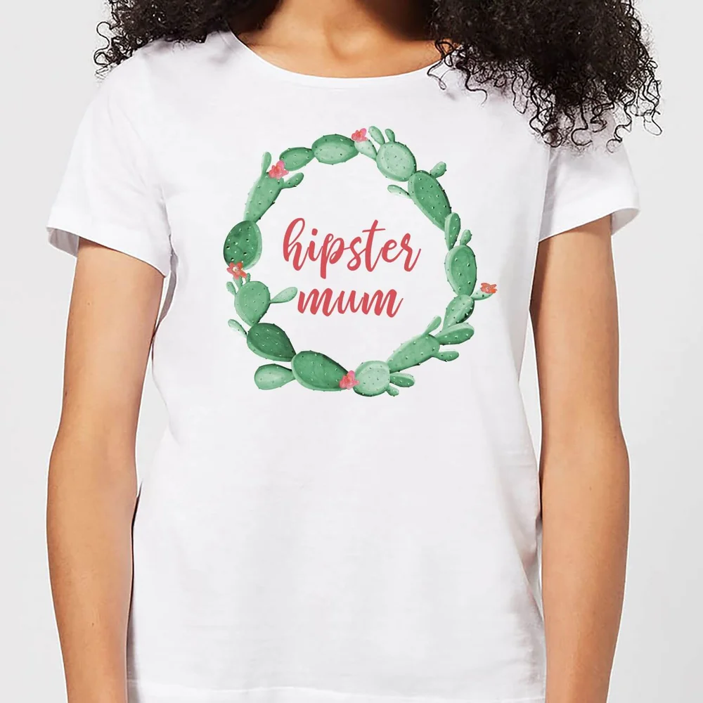 Hipster Mum Women's T-Shirt - White - L - Wit Afbeelding 1