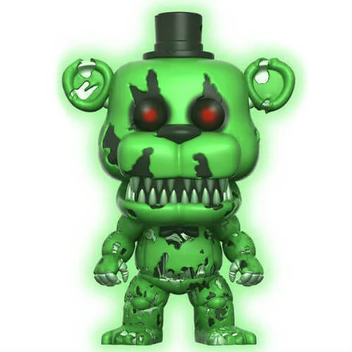 Five Nights at Freddy's Nightmare Freddy Green GITD Funko Pop! Figuur (Exc) Afbeelding 1