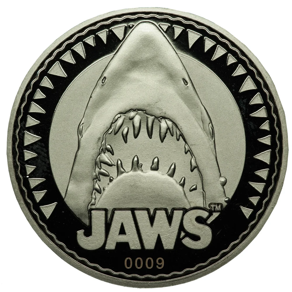 Jaws Verzamelmunt: Zilveren Variant - Limited Edition Afbeelding 1
