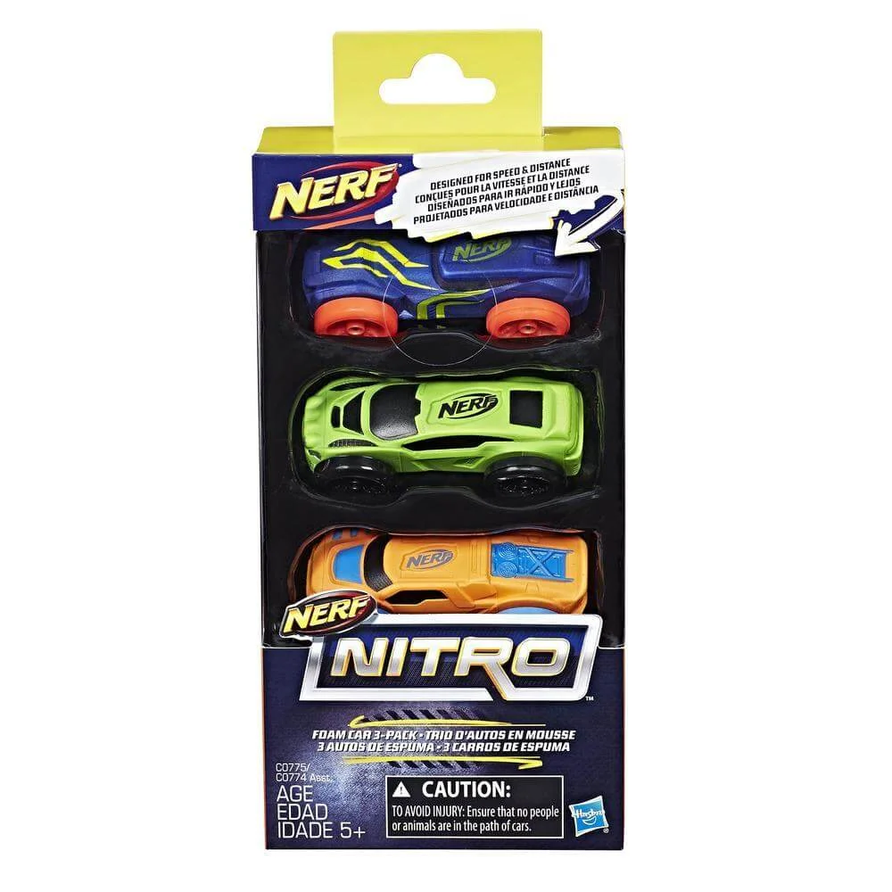NERF Nitro 3 Cars - Pack 1 Afbeelding 1