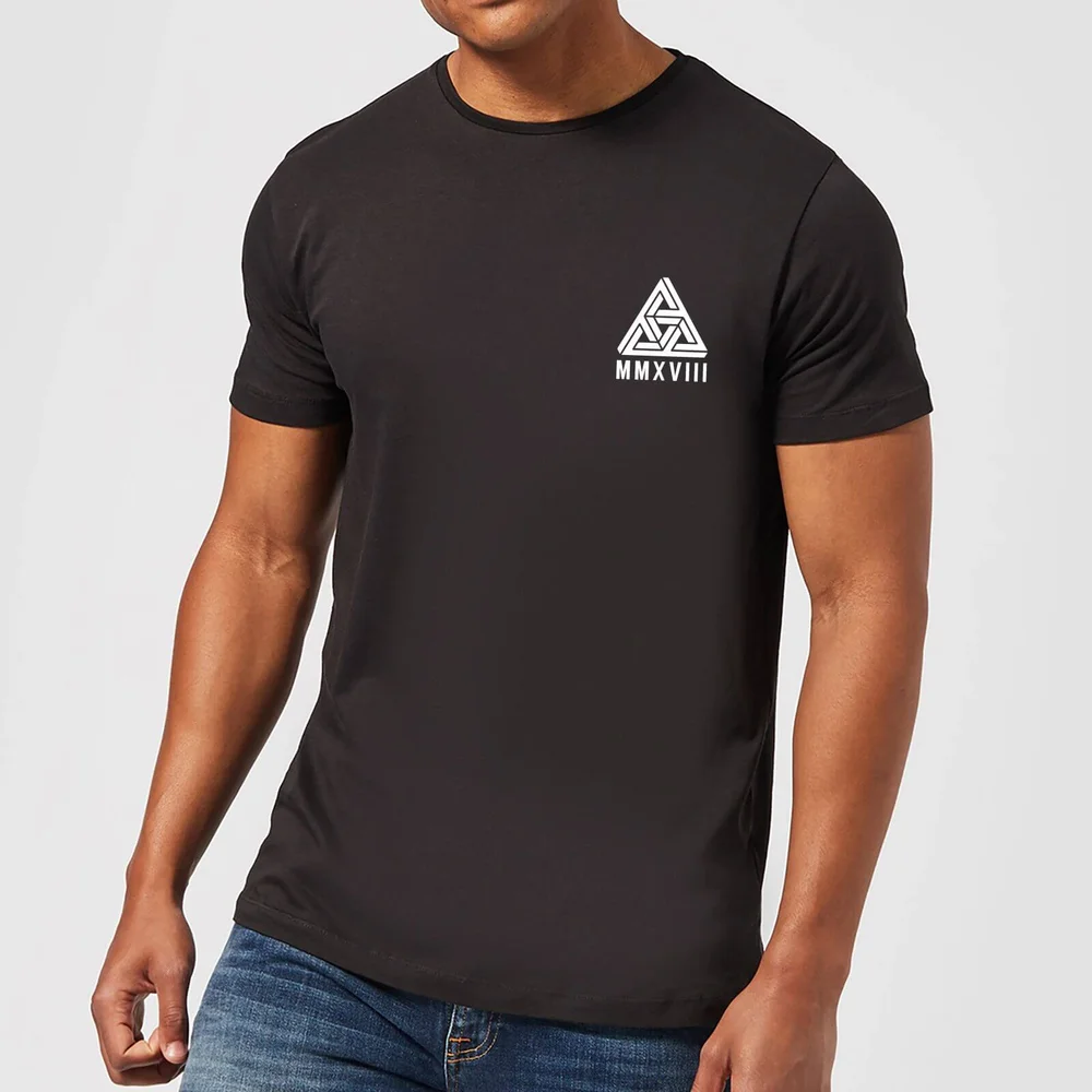 Abstract Triangle T-shirt - Zwart - 5XL Afbeelding 1