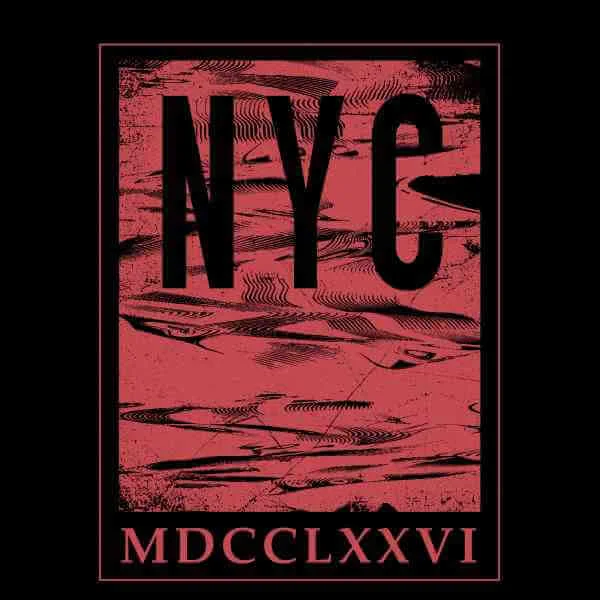 NYC Roman T-shirt - Zwart