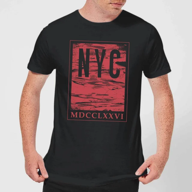 NYC Roman T-shirt - Zwart