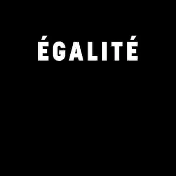Égalité T-shirt - Zwart