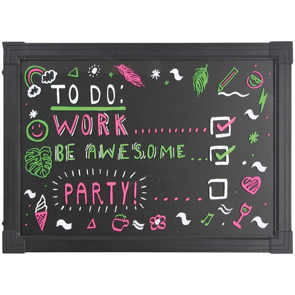 Light Up Neon Effect Message Frame - Large Afbeelding 1