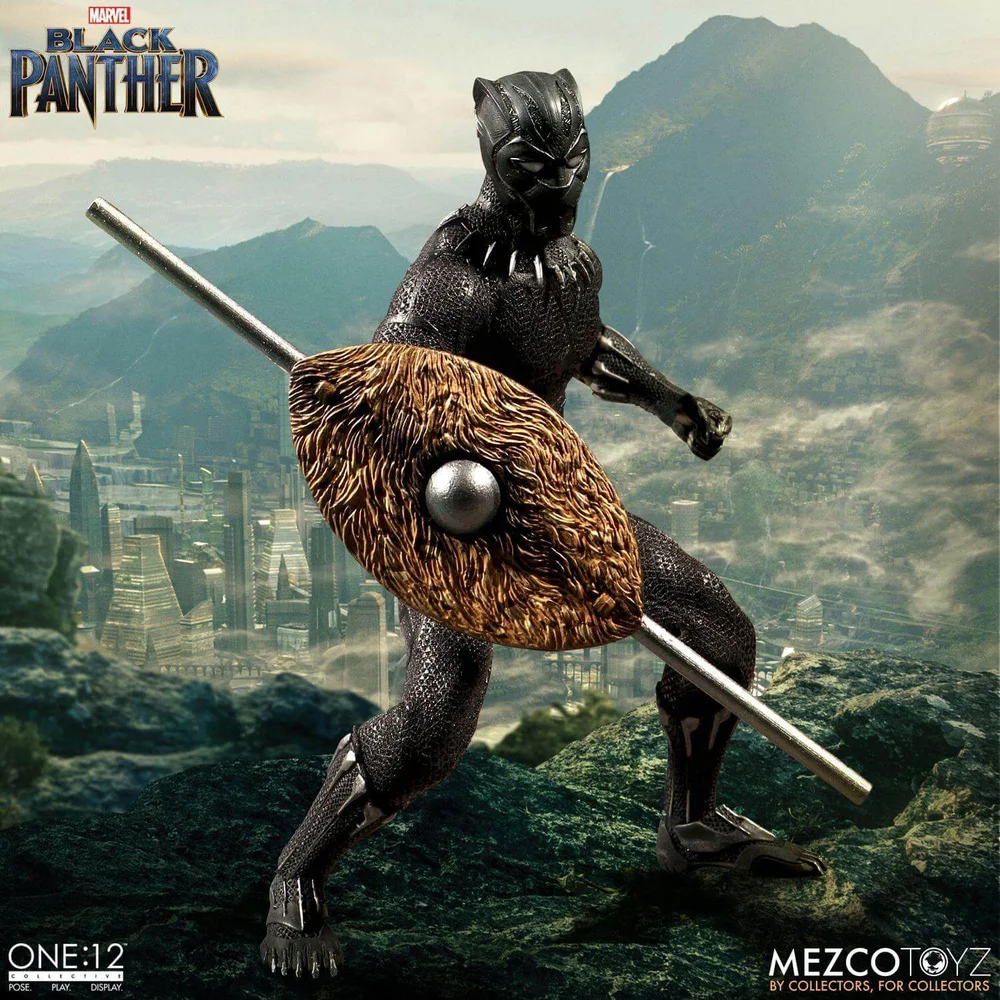 Mezco One:12 Collective Marvel Black Panther Figuur Afbeelding 1