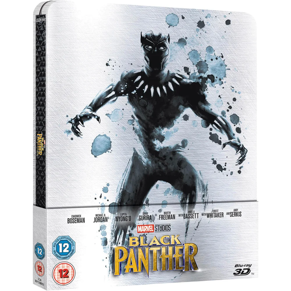 Black Panther 3D (Includes 2D Version) - Zavvi UK Exclusive Limited Edition Steelbook Afbeelding 1