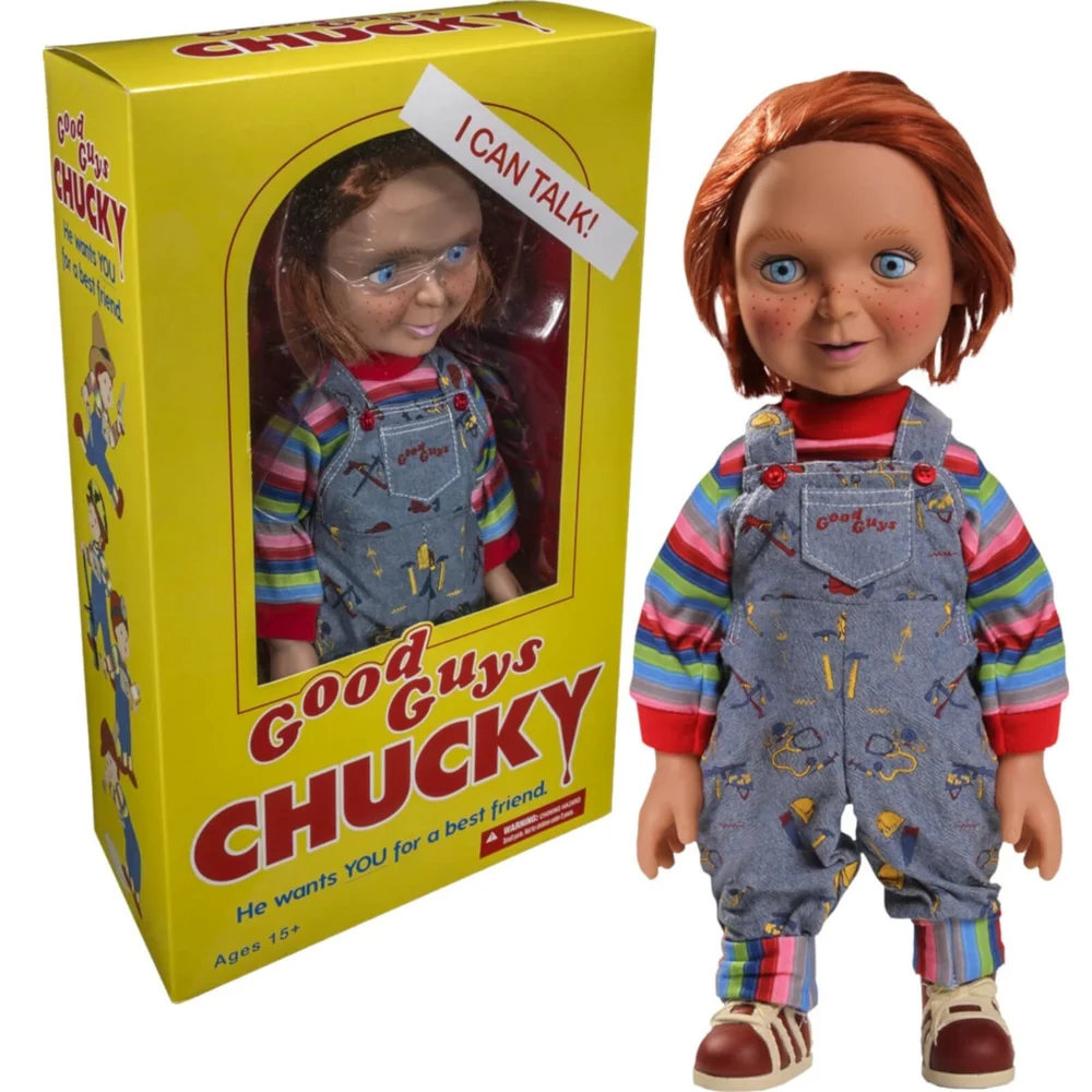 Mezco Chucky Talking Doll with Happy Face - 15 Inch Afbeelding 1
