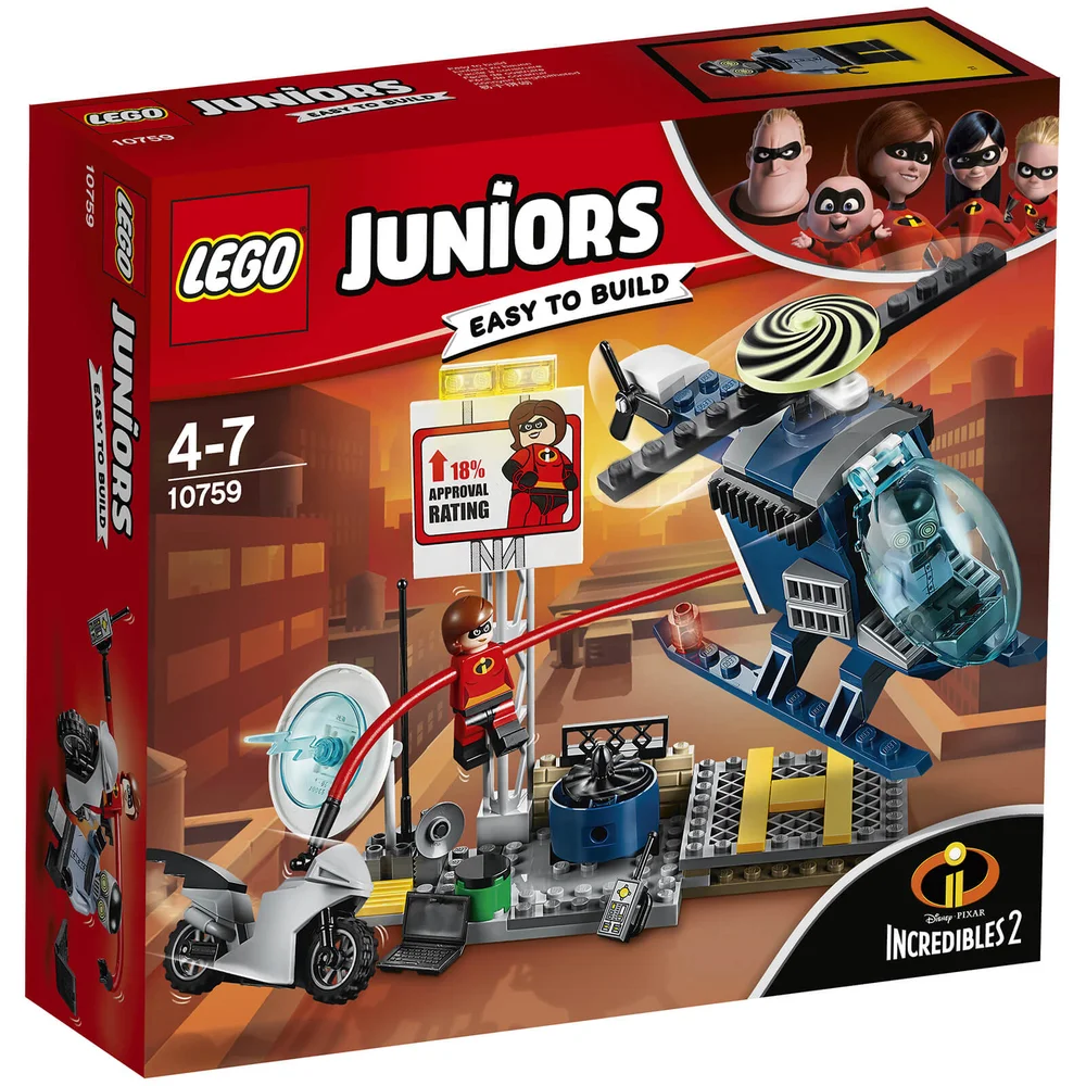 LEGO Juniors Disney Incredibles 2: Dakachtervolging van Elastigirl (10759) Afbeelding 1