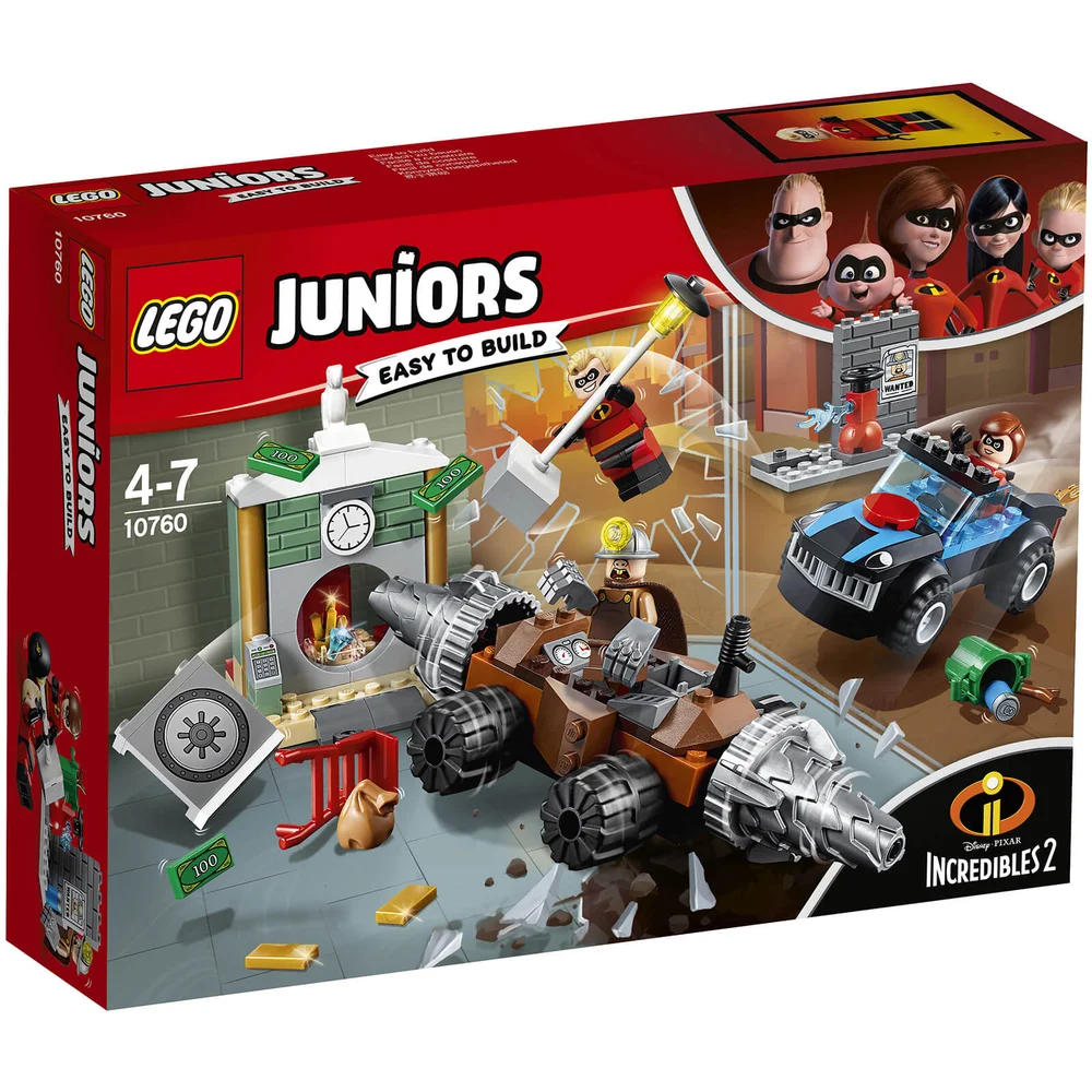LEGO Juniors Disney Incredibles 2: Underminer's bankoverval (10760) Afbeelding 1