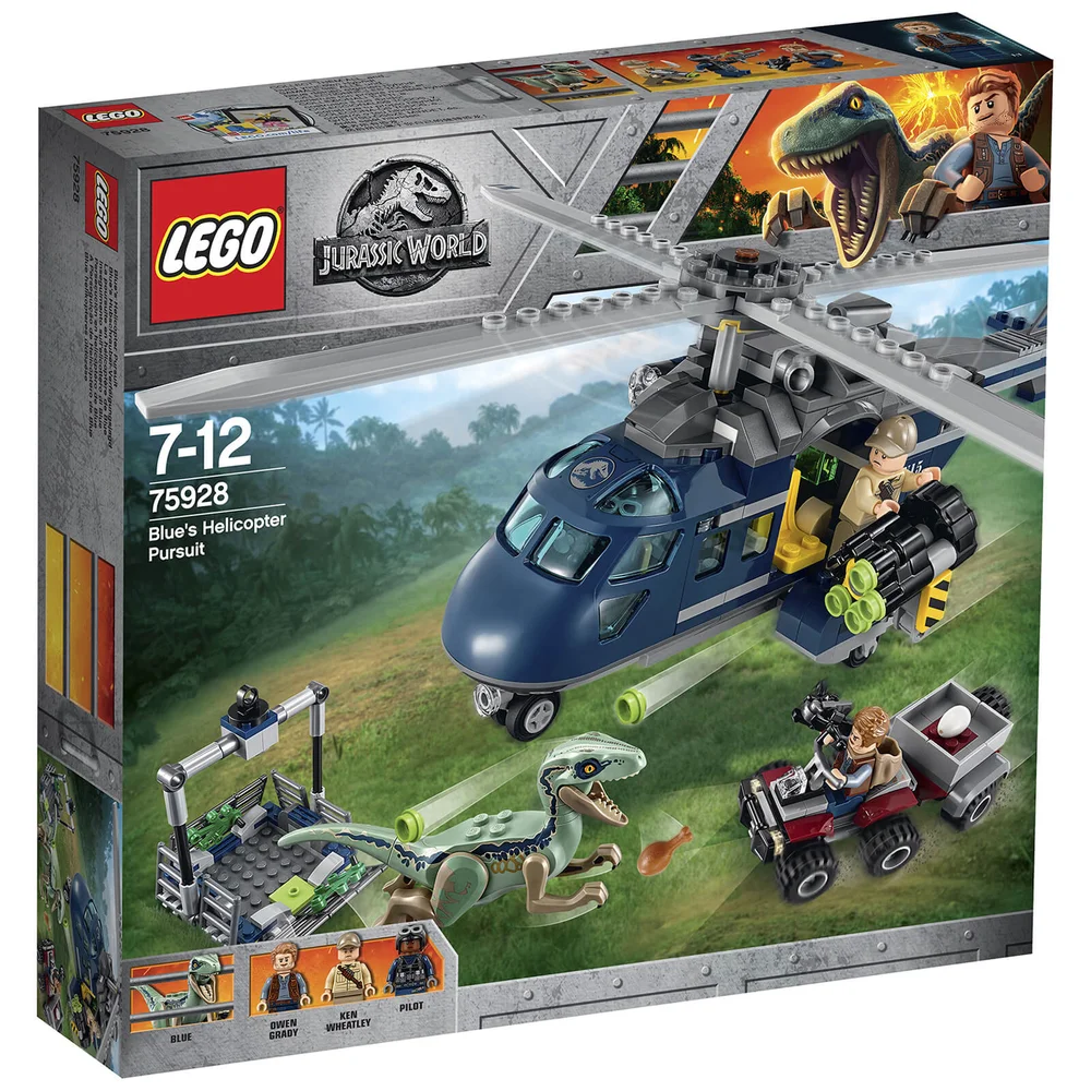 LEGO Jurassic Fallen Kingdom: Helikopterachtervolging van Blue (75928) Afbeelding 1
