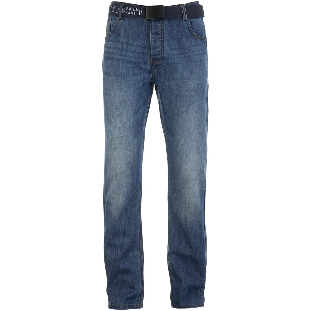 Smith & Jones Men's Furio Denim Jeans - Light Wash - 28S - Blauw Afbeelding 1