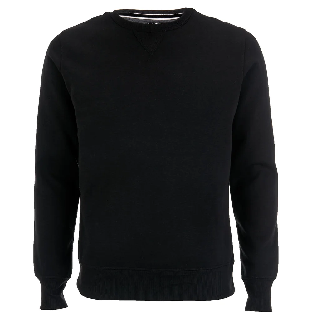 Brave Soul Men's Jones Sweatshirt - Black - S - Zwart Afbeelding 1