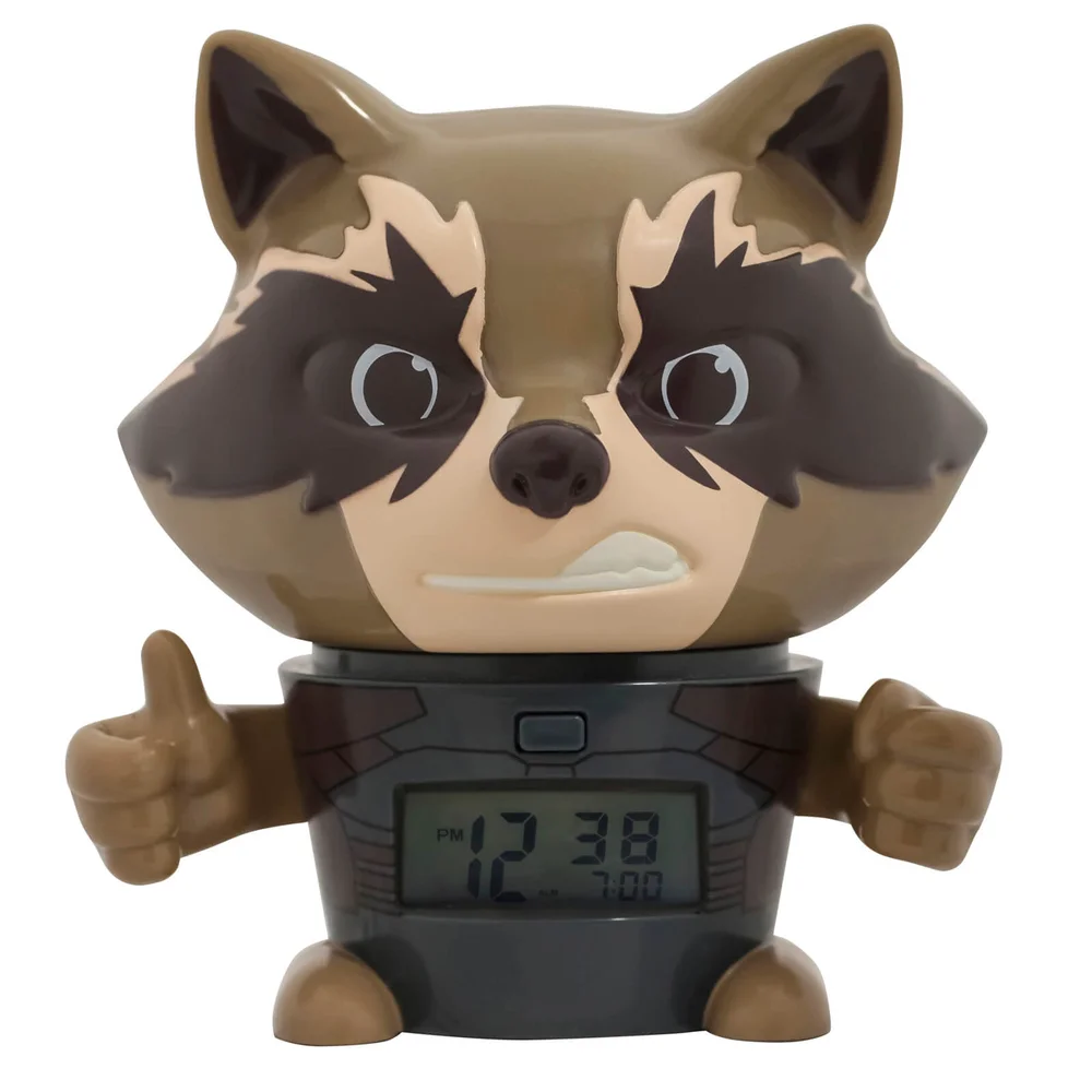 Bulbbotz Marvel The Avengers: Infinity War Rocket Raccoon klok (10 cm) Afbeelding 1