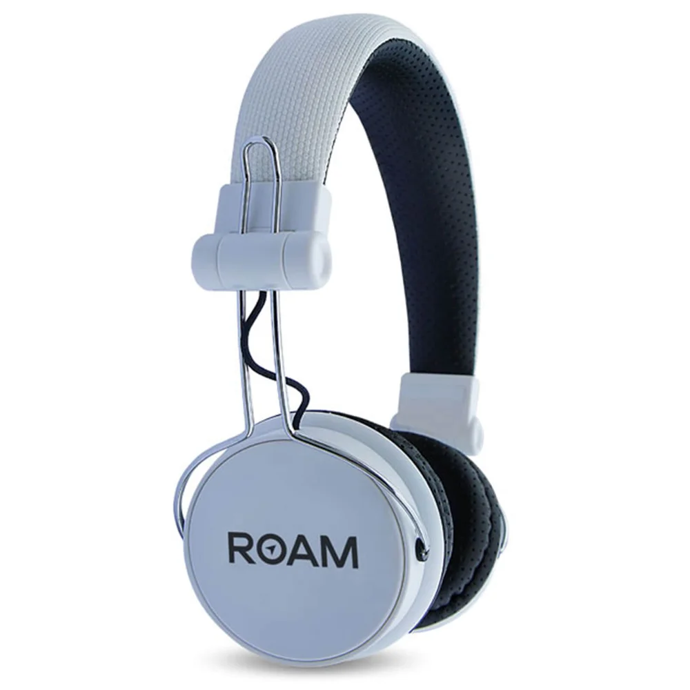 ROAM Journey On Ear Wireless Bluetooth Headphones - White Afbeelding 1