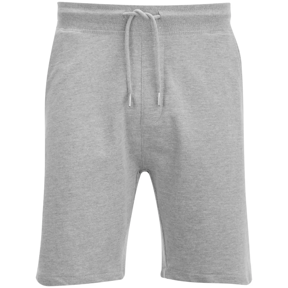 D-Struct Men's Basen Sweat Shorts - Grey Marl - S - Grijs Afbeelding 1