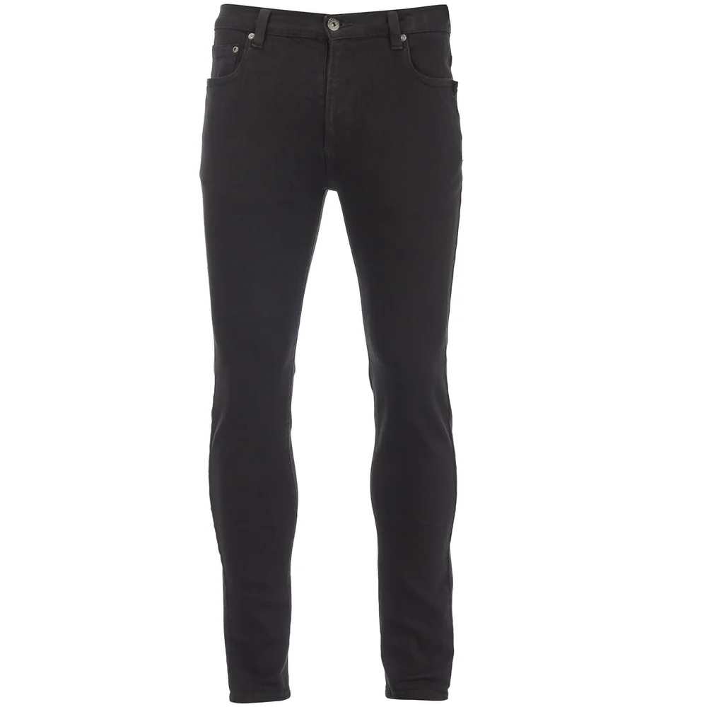 D-Struct Men's 5 Pocket Slim Fit Jeans - Black - W28/L31 - Zwart Afbeelding 1