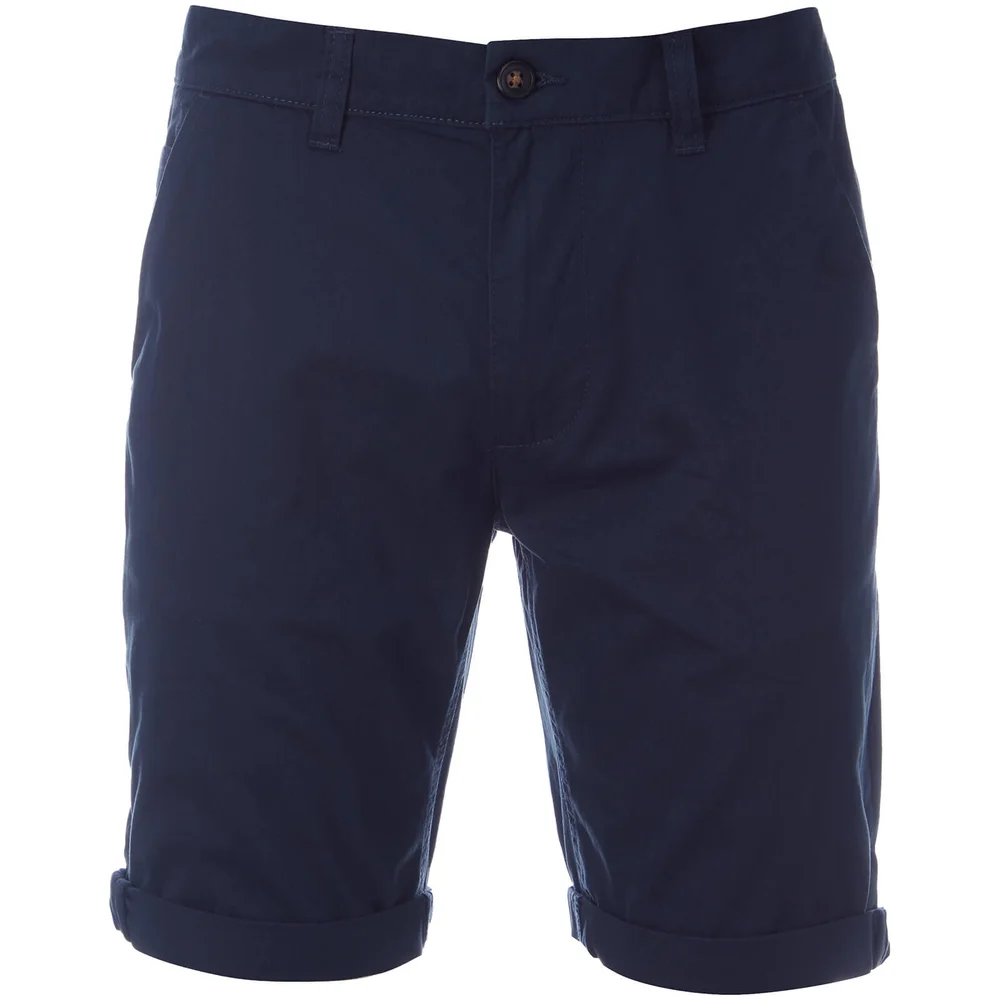 D-Struct Men's Miko Chino Shorts - Navy - S - Blauw Afbeelding 1