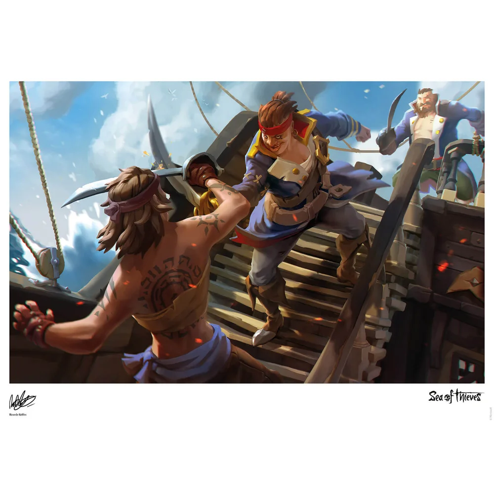 Sea of Thieves Limited Edition kunstdruk - Clashing Cutlasses Afbeelding 1