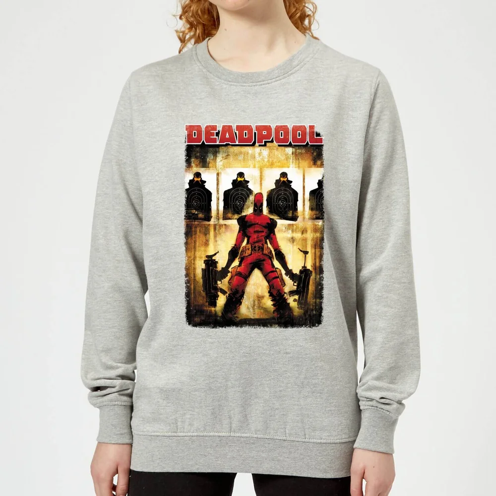 Marvel Deadpool Target Practice Dames Trui - Grijs - 3XL - Grijs Afbeelding 1