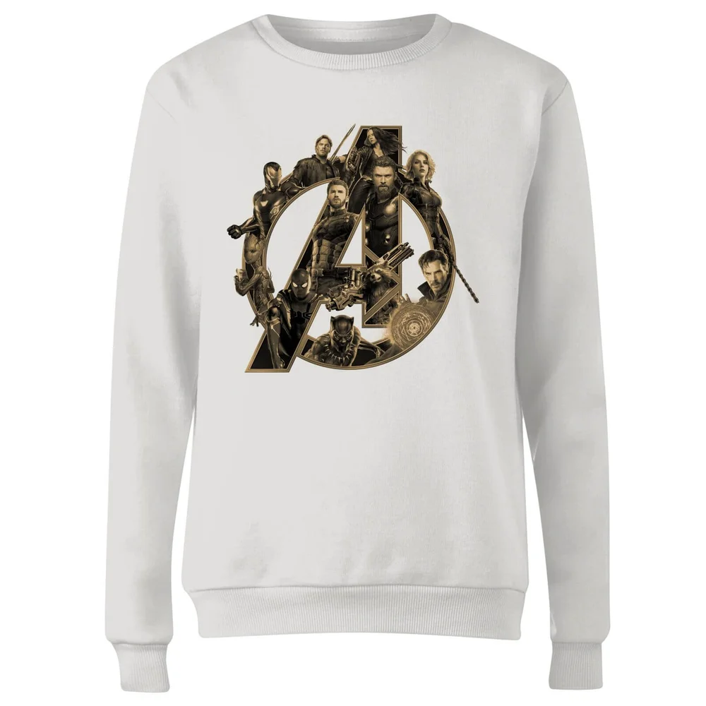 Marvel Avengers Infinity War Avengers Logo Dames Trui - Wit - S Afbeelding 1