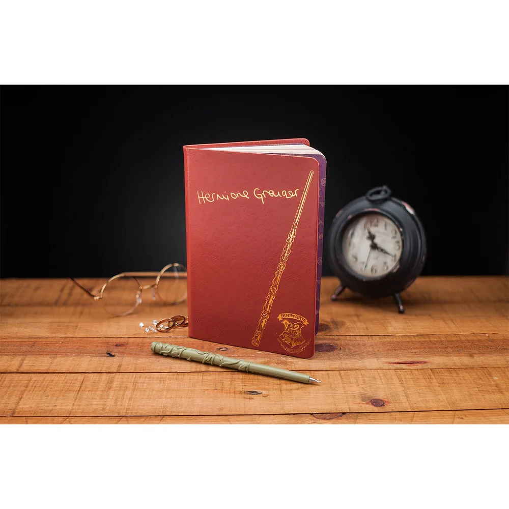 Harry Potter Hermelien-notitieboek en toverstokpen Afbeelding 1