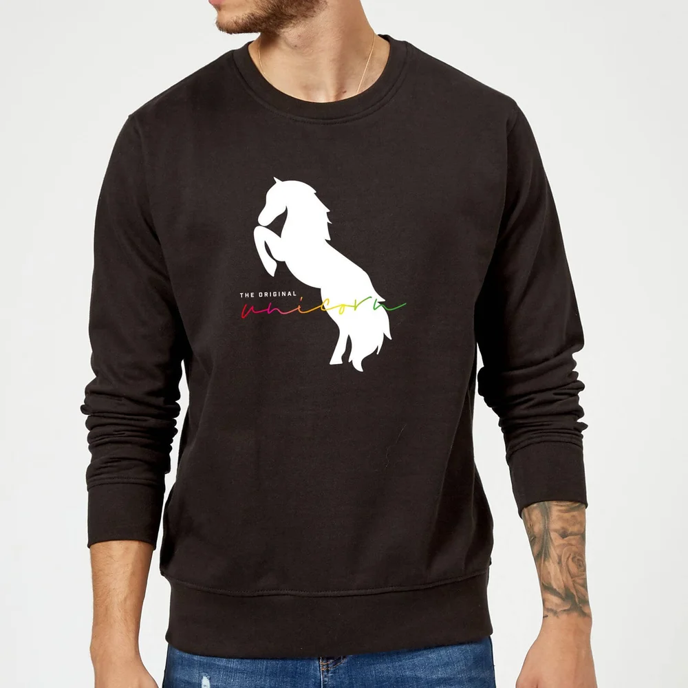 The Original Unicorn Sweatshirt - Black - S - Zwart Afbeelding 1