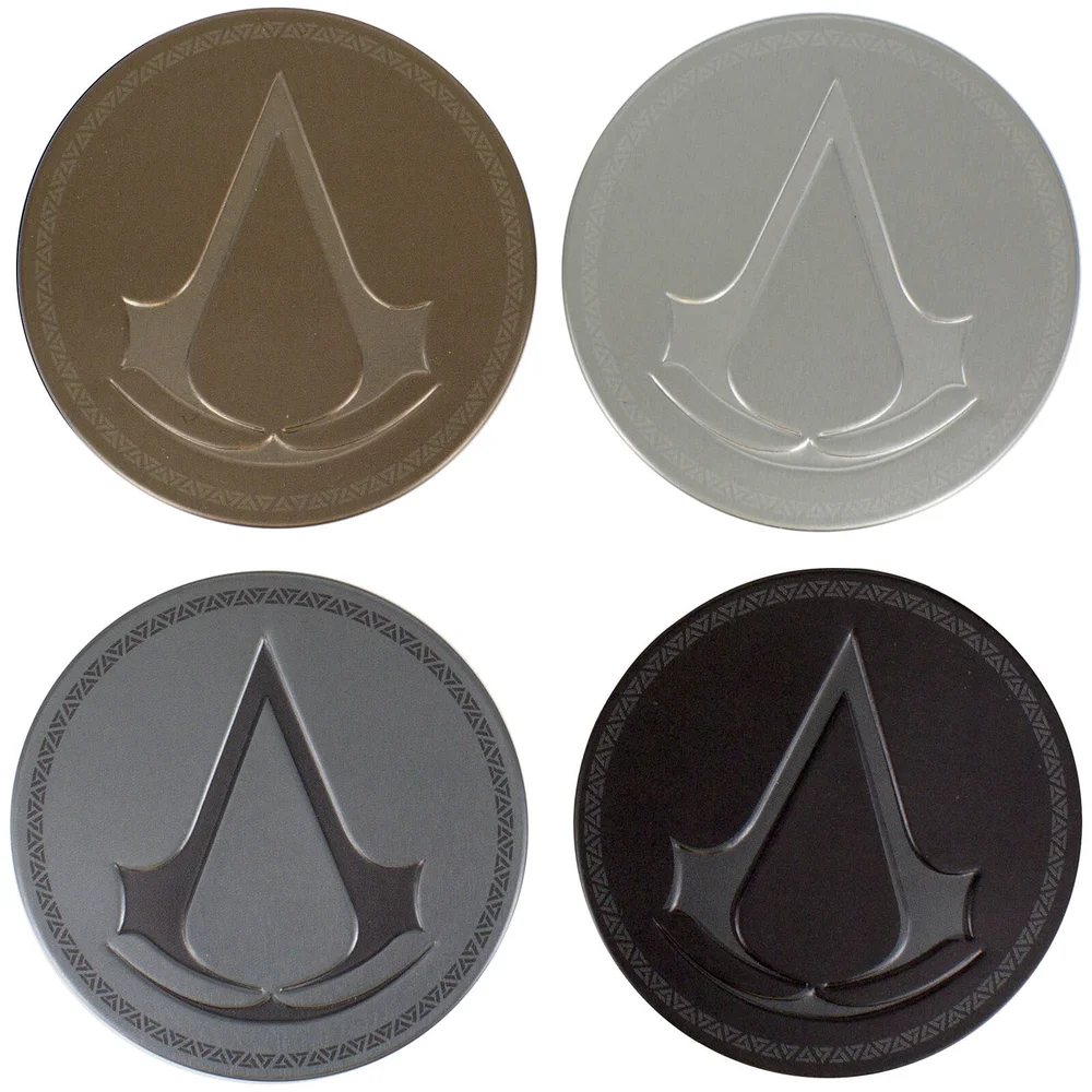 Assassin's Creed metalen onderzetters (Set van 4) Afbeelding 1