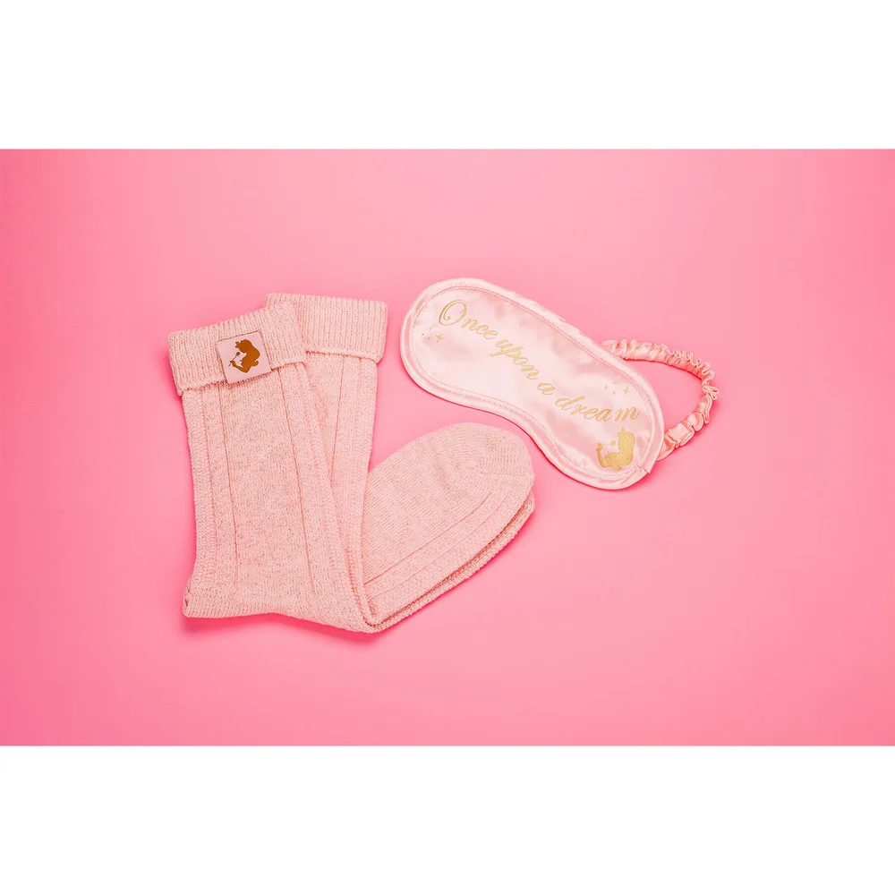 Disneyprinses Doornroosje-set met slaapmasker en sokken Afbeelding 1
