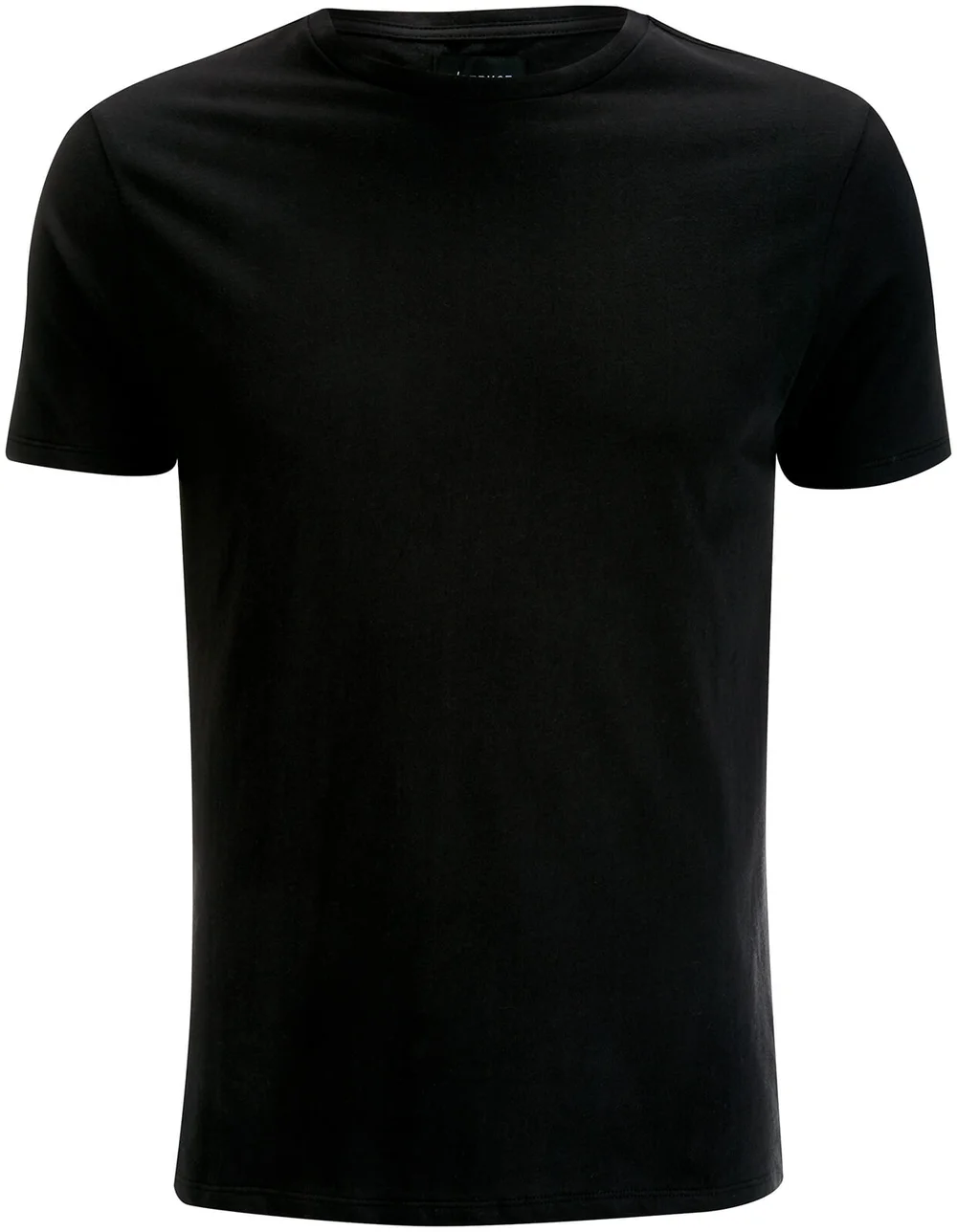 D-Struct Men's Premium Soft Touch Crew Neck T-Shirt - Black - S - Zwart Afbeelding 1