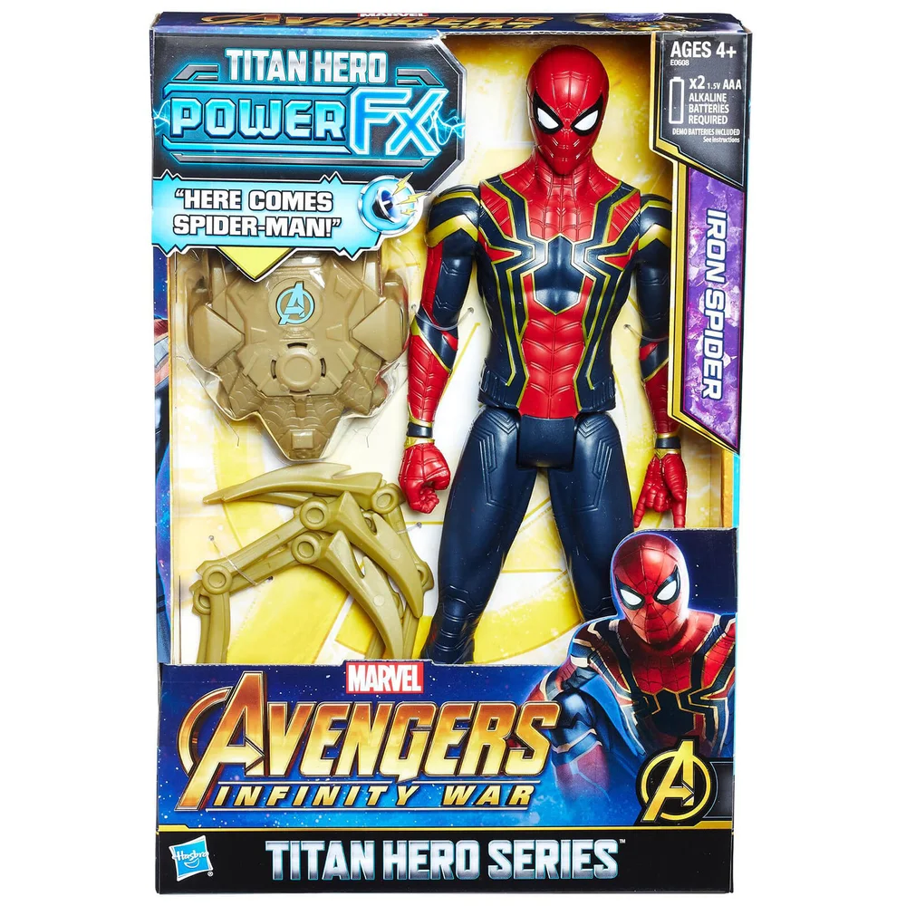 Hasbro Marvel Avengers Infinity War Titan Heroes Power FX Spider-Man Action Figure Afbeelding 1