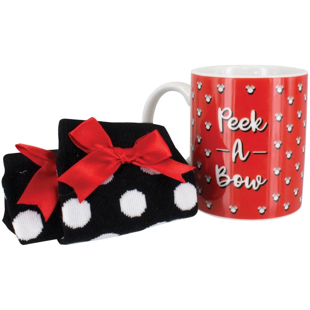 Disney Minnie Mouse set met mok en sokken Afbeelding 1
